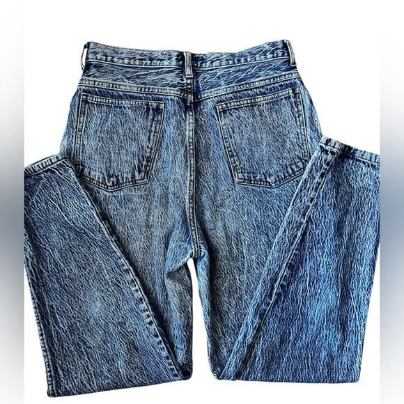 Vtg 80s Stefano acid wash jeans 12 High Rise Straight Leg Mom jean Tapered - Picture 11 of 11